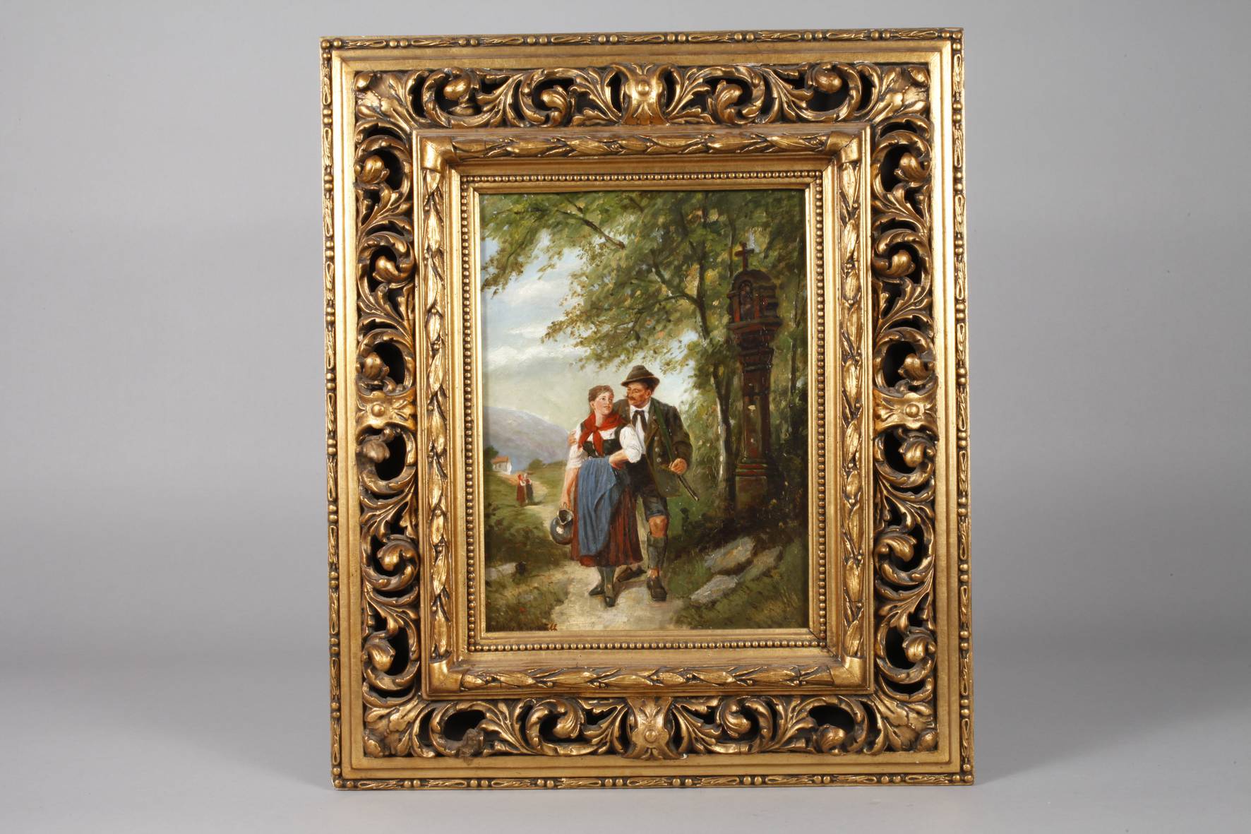 Maximilian Wachsmuth, Magd und Jäger am auctions & price archive